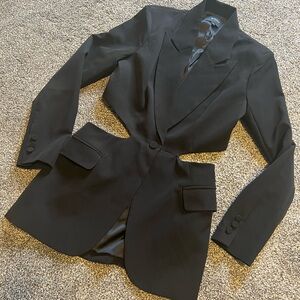 Bardot Black Cutout Blazer